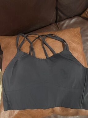 lululemon athletica Black Strappy Longline Sports Bra